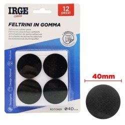 Feltrini gomma 12pz tondi diam 4cm | Starclean