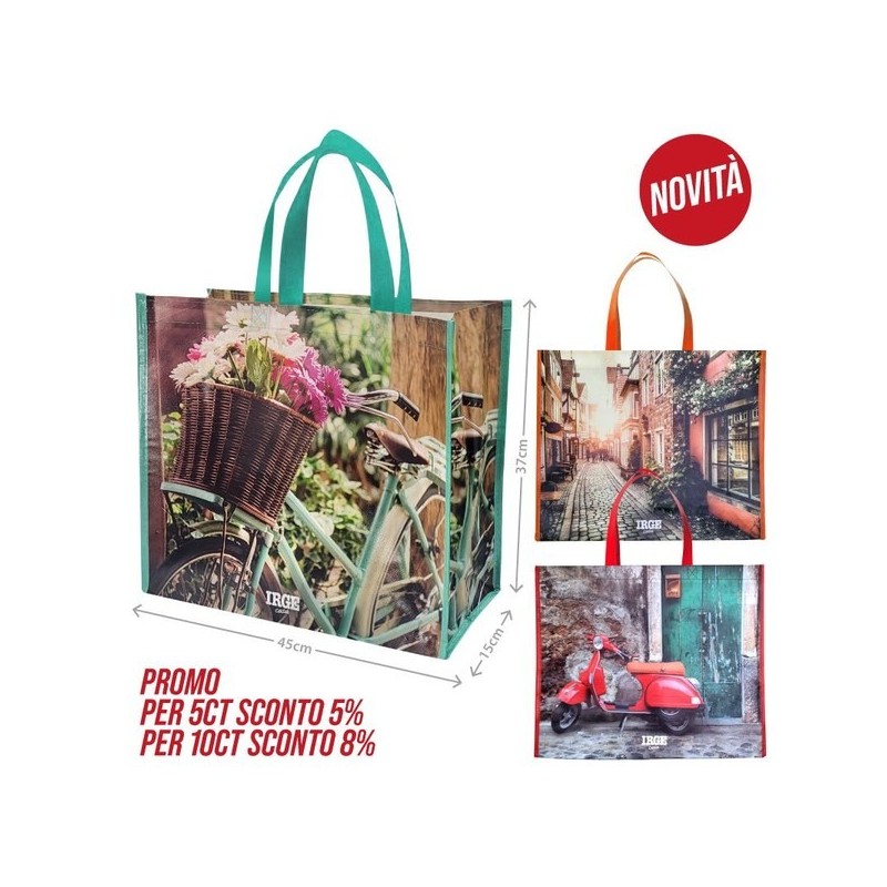 Shopping BAG fiori 43x15x37cm | Starclean