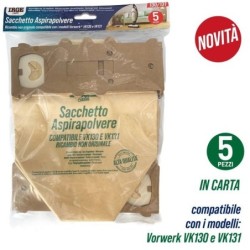 Sacco aspirapolvere VK130/131 5pz | Starclean
