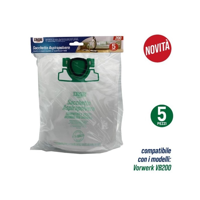 Sacco aspirapolvere vk200 5pz | Starclean