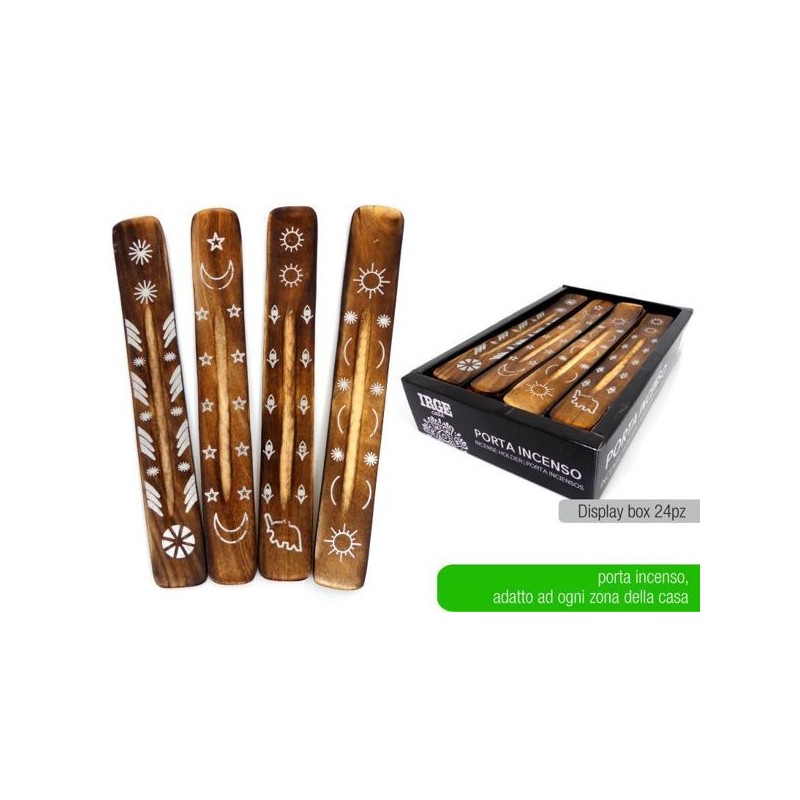 Porta incenso legno argento | Starclean