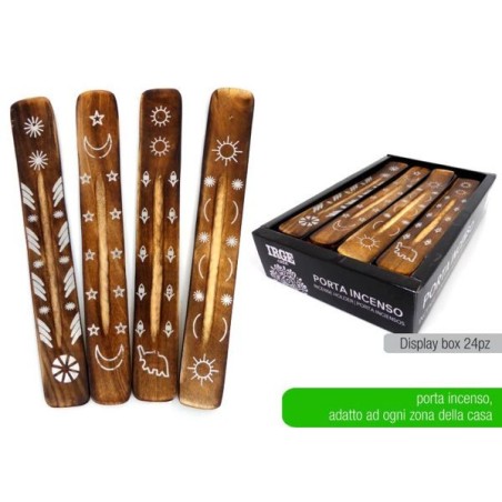 Porta incenso legno argento | Starclean