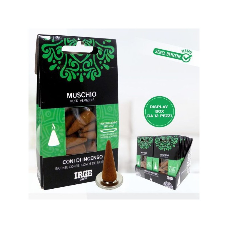 Cono incenso 12 pz muschio | Starclean