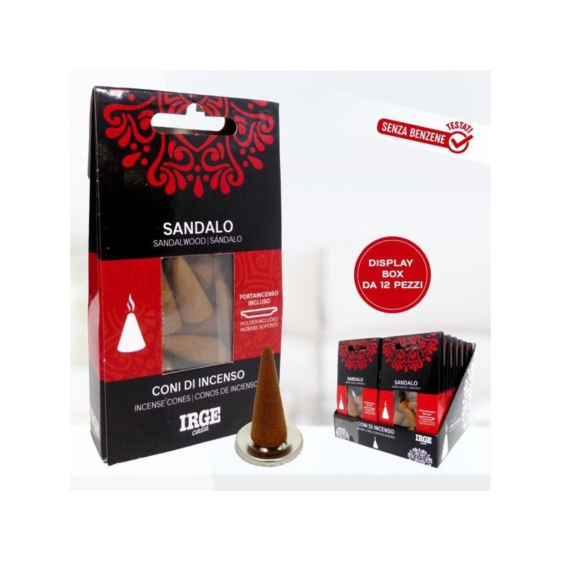 Cono incenso 12 pz sandalo | Starclean