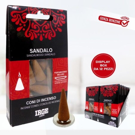 Cono incenso 12 pz sandalo | Starclean