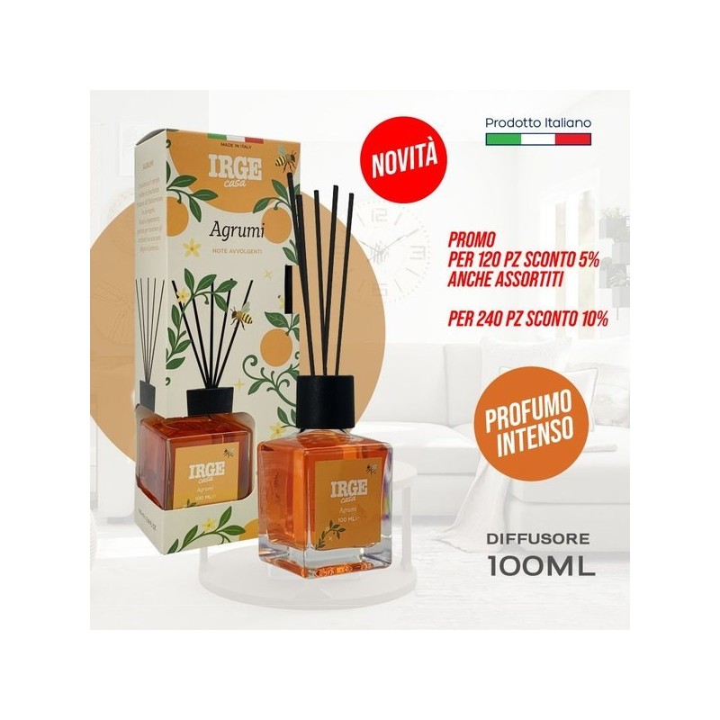 Diff cubo 100ml natural agrumi | Starclean