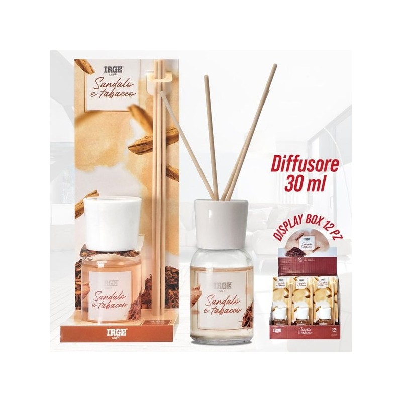 Diffusore 30ml sandalo+tabacco IRGE | Starclean