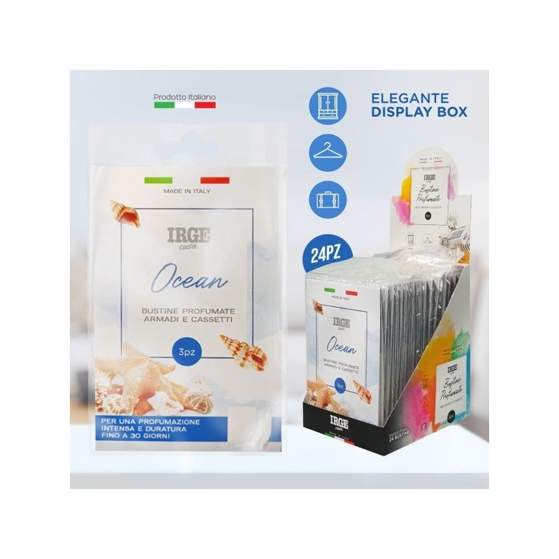 Bustine profumate 3 pz IRGE ocean | Starclean