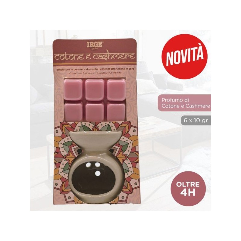 Bruciatore+tav.cera 6pz cotone+cashm | Starclean