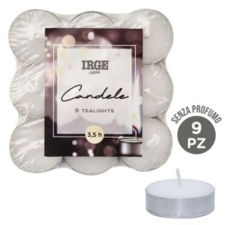 Candela 9 tealights bianche | Starclean