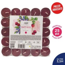 Candela 25 tealights frutti rossi | Starclean