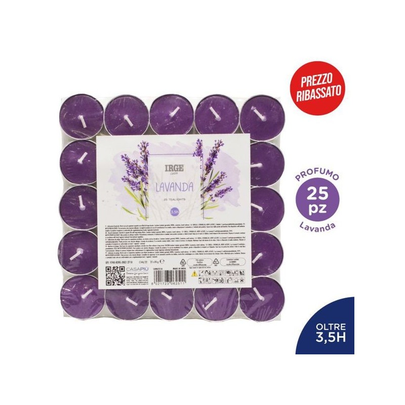 Candela 25 tealights lavanda | Starclean