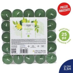 Candela 25 tealights sparkling lime | Starclean