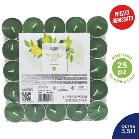 Candela 25 tealights sparkling lime | Starclean