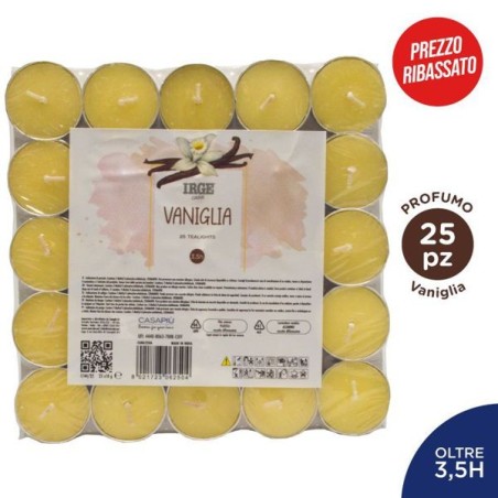 Candela 25 tealights vaniglia | Starclean