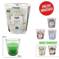 Candela bicolore bicchiere vetro | Starclean