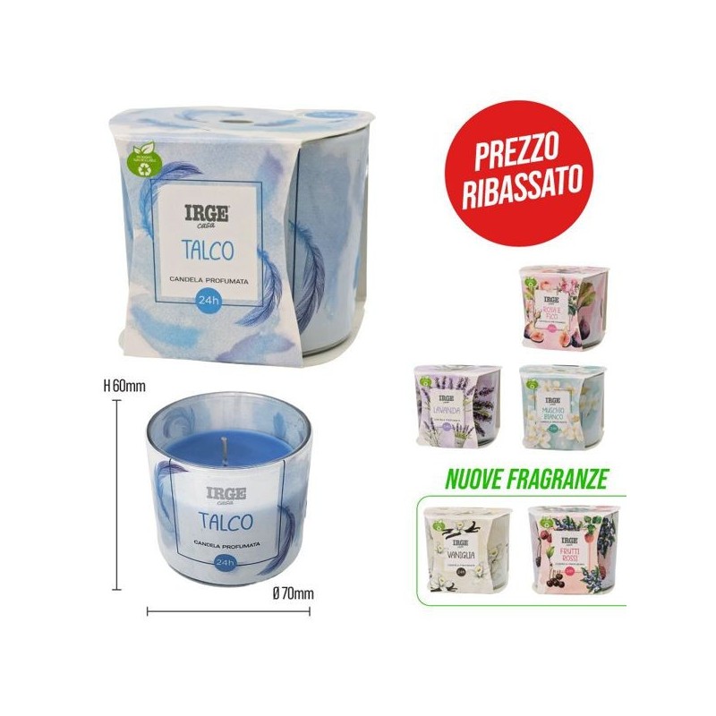 Candela vetro decorato con cartonc | Starclean