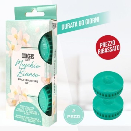 Deodorante IRGE GEL 2pz muschiobianc | Starclean