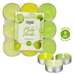 Tealight sfumate mela verde 9pz | Starclean