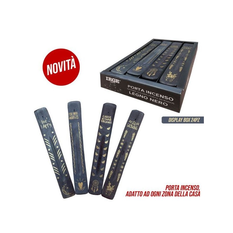 Porta incenso legno nero | Starclean