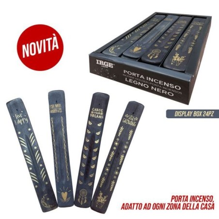 Porta incenso legno nero | Starclean