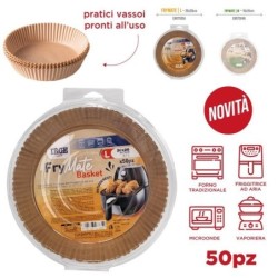 Carta friggitrice tonda 20x4,5cm 50P | Starclean