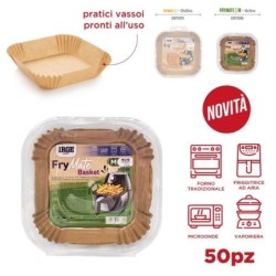 Carta friggitrice quadrata 16x4,5cm | Starclean