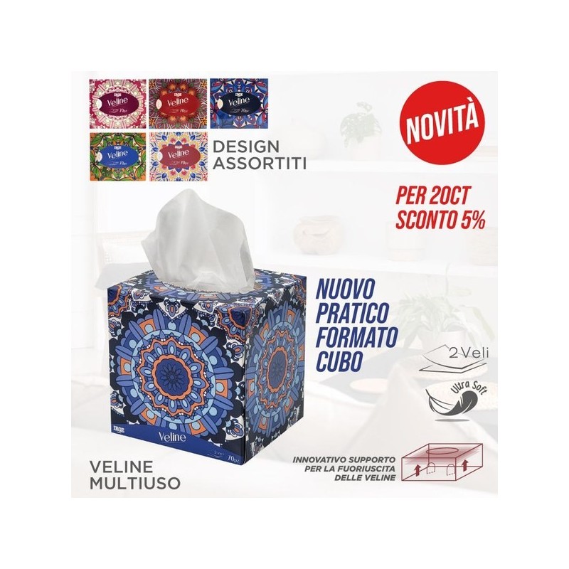 BOX veline 70pz 2veli cubic | Starclean