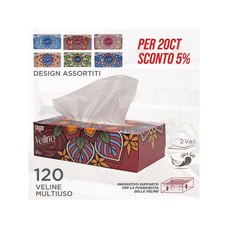 BOX veline 120pz 2veli color | Starclean