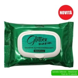 Salviette glitter metalgreen speedy 15P | Starclean