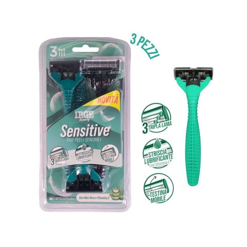 Rasoio sensitive 3 lame 3 pezzi | Starclean