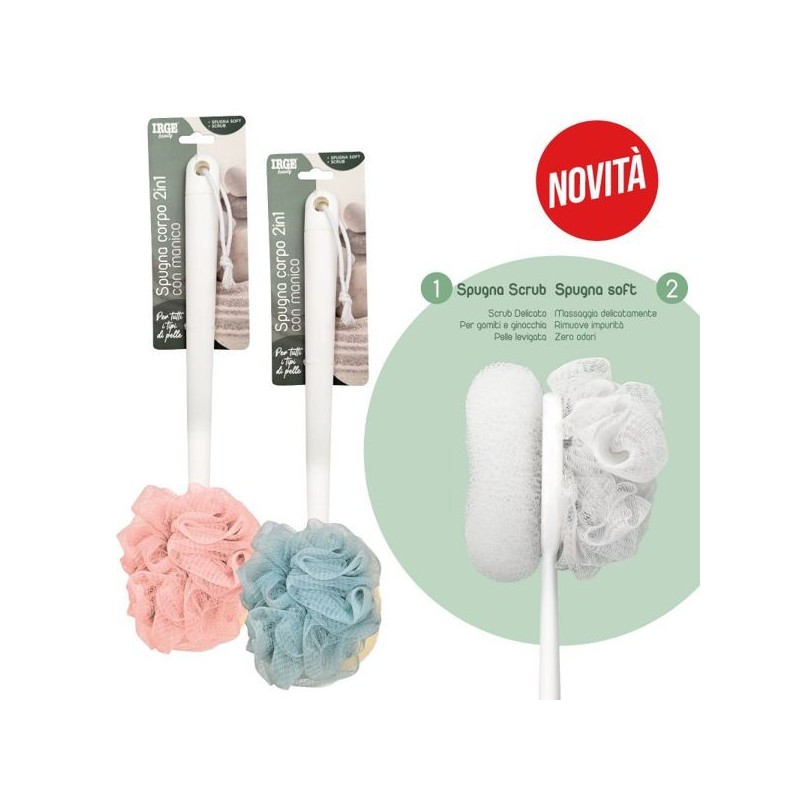 Spazzola bagno con manico 2in1 scrub | Starclean