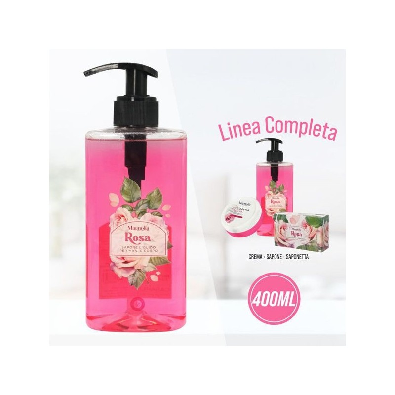 Magnolia sapone liquido. rosa 400ml | Starclean