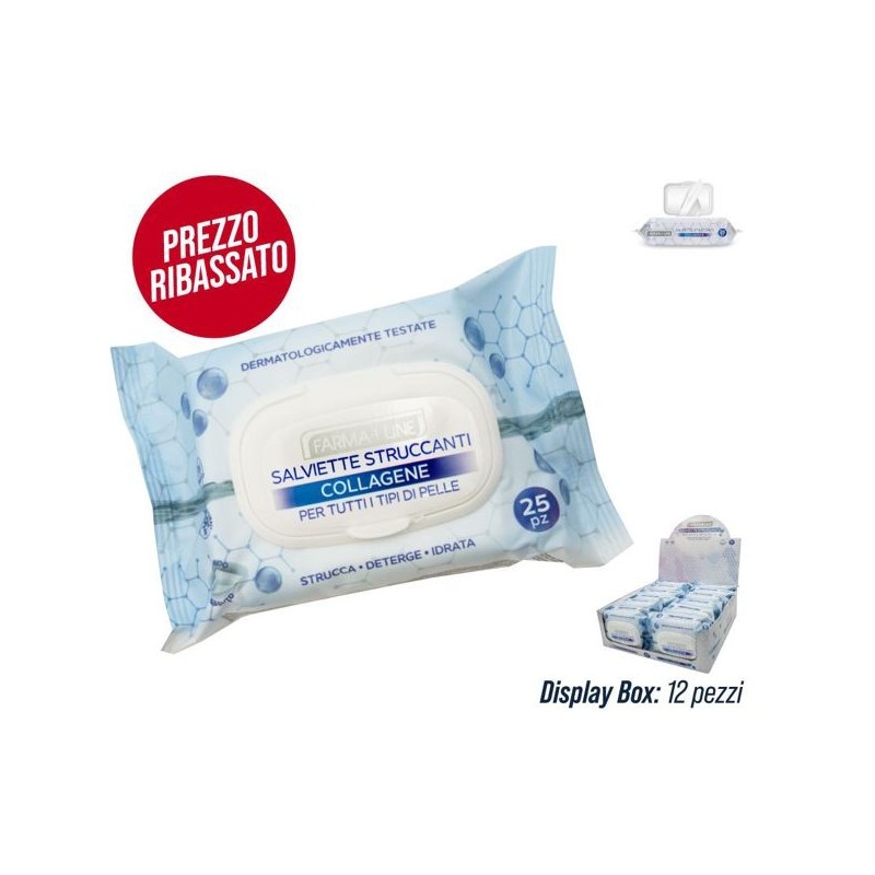 Salviette farma strucc.25 pz collag | Starclean