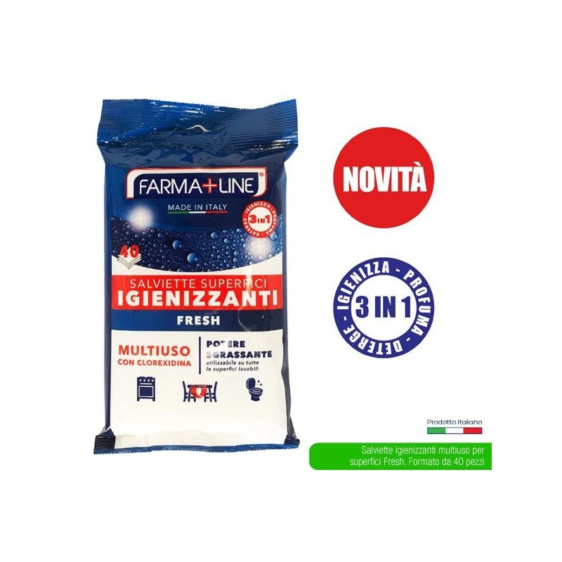 Salviette igieniz. 40 pz superf FRE | Starclean