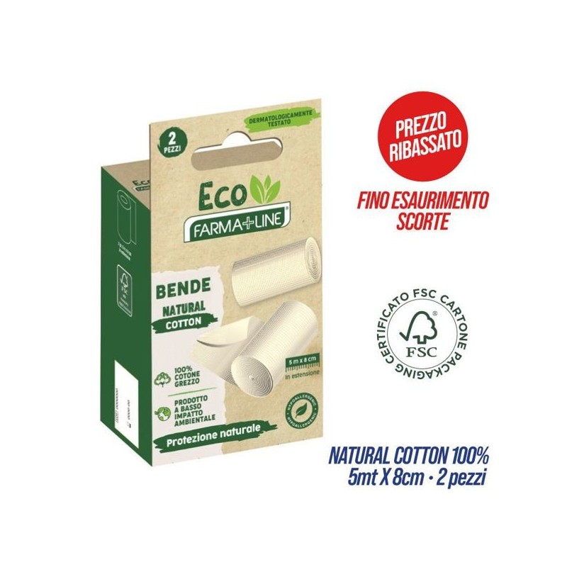 Bende cotone idrof. 5m 2pz ECO farm | Starclean