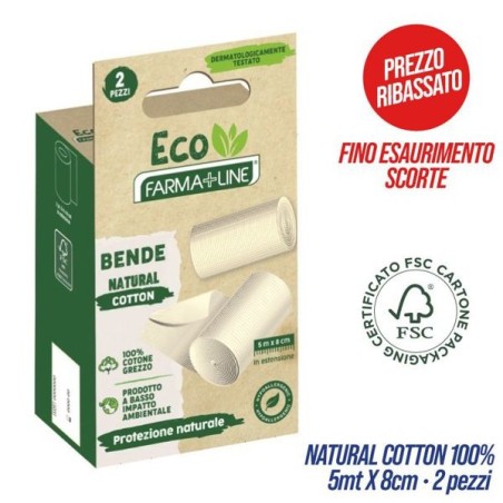 Bende cotone idrof. 5m 2pz ECO farm | Starclean