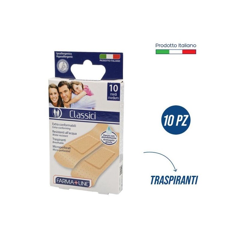 Cerotti medi 7x2cm 10pz Farmaline | Starclean