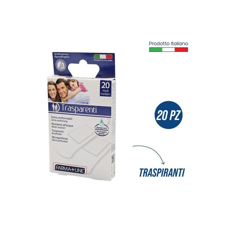 Cerott medi trasp. 7x2cm 20pz farma | Starclean