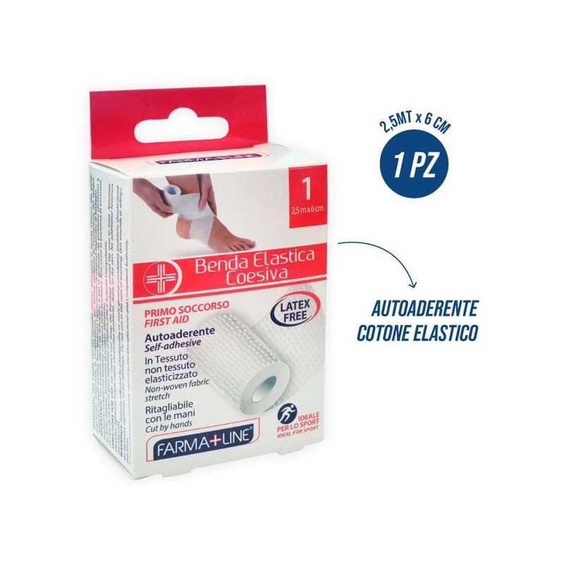 Benda elast. coesiva 6cmx2,5m farma | Starclean