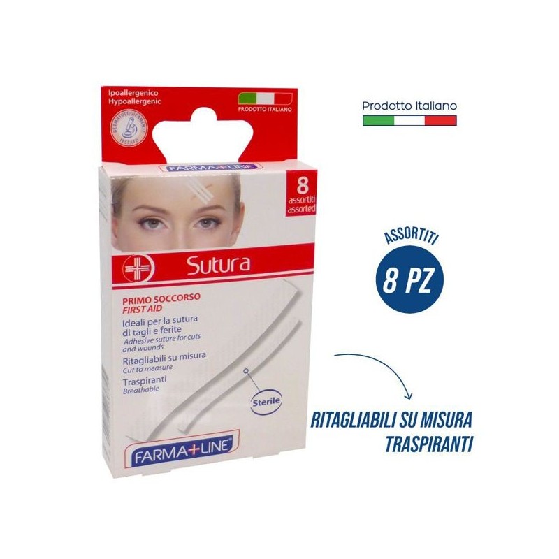 Cerotti sutura ass. 8pz Farmaline | Starclean