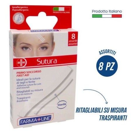 Cerotti sutura ass. 8pz Farmaline | Starclean