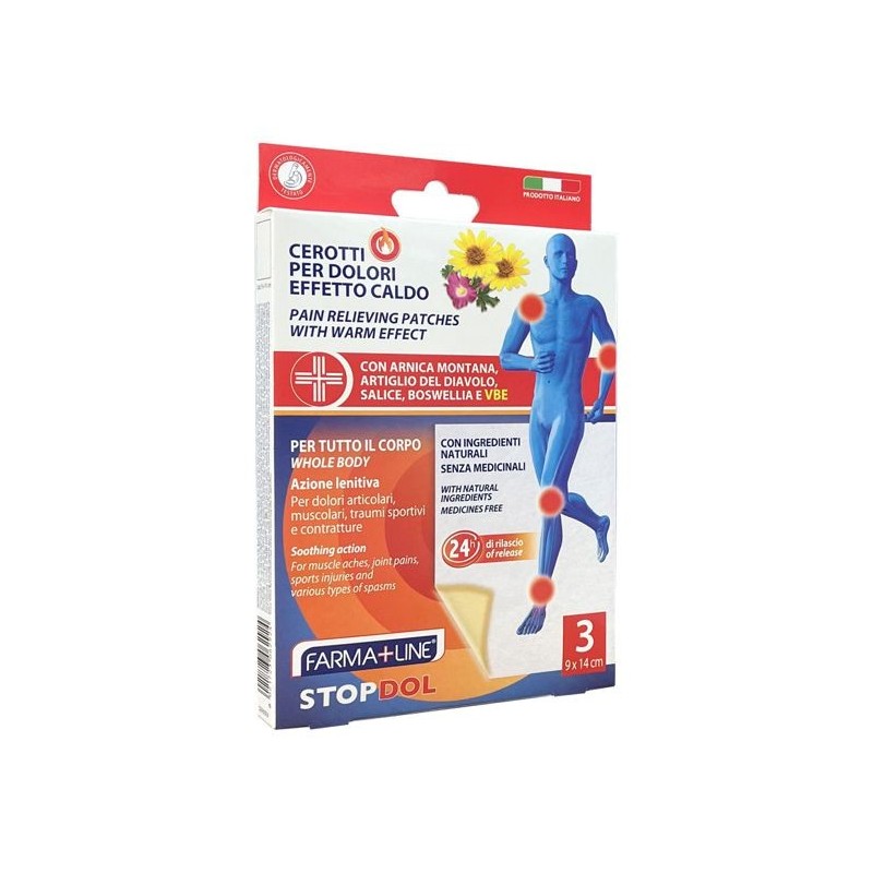 Cerotti arnica riscald. 9x14cm 3pz | Starclean