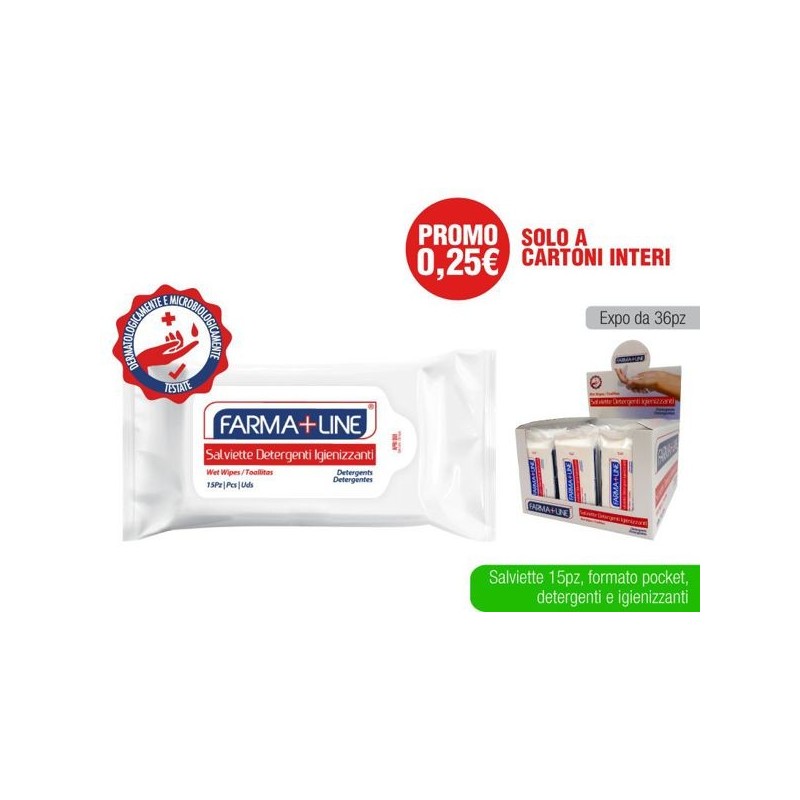 Salviette igienizz. 15pz Farmaline | Starclean