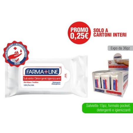 Salviette igienizz. 15pz Farmaline | Starclean