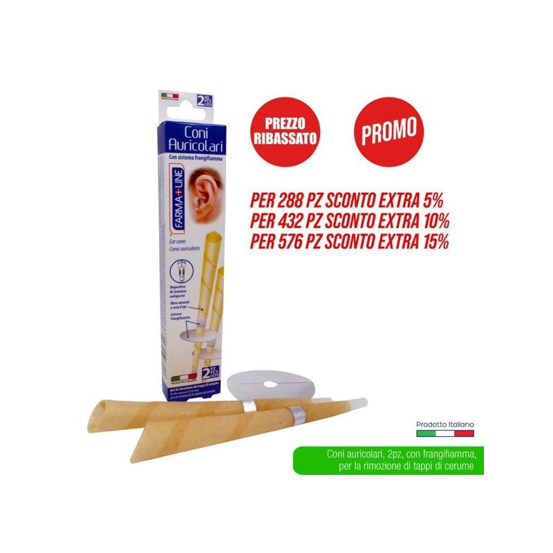 Coni auricolari 2pz Farmaline | Starclean