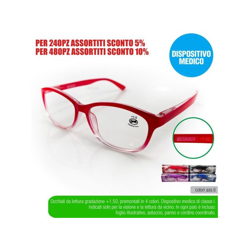 Occhial lettura funny +1,50 farmali | Starclean