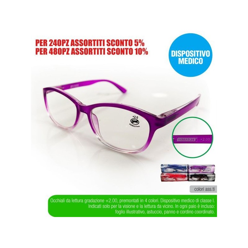 Occhial lettura funny +2,00 farmali | Starclean