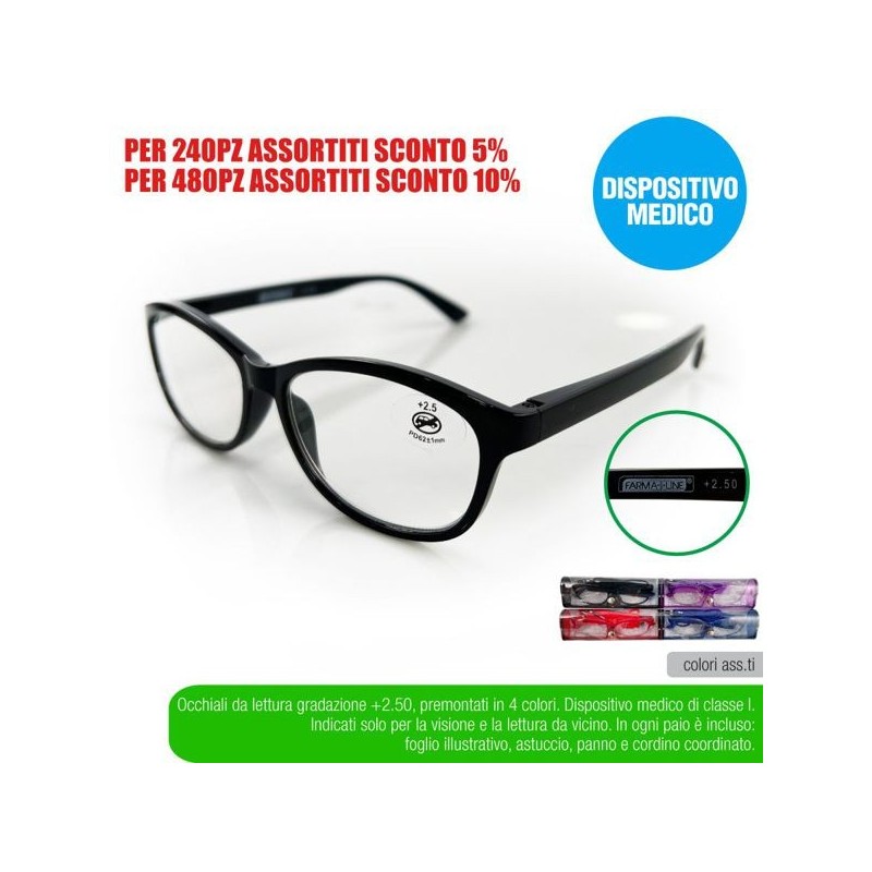 Occhial lettura funny +2,50 farmali | Starclean