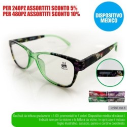 Occhial lettura flowers +1,00 farma | Starclean